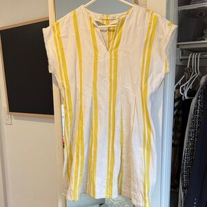 Marie Oliver White and Yellow Striped Tunic